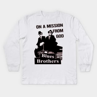 Jake and Elwood The Blues Brothers Kids Long Sleeve T-Shirt